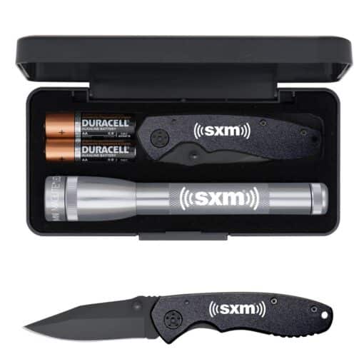 "AA" LED Mini Maglite® With Warhawk Pocket Knife-3