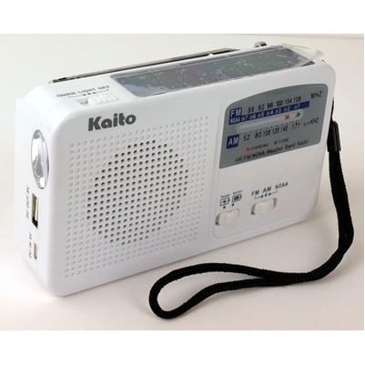 Kaito KA338 Emergency Dynamo 5-LED Flashlight with AM/FM/NOAA Radio-1
