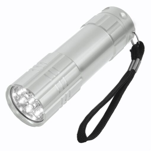 Aluminum LED Flashlight With Strap-10