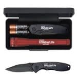 "AA" LED Mini Maglite® With Warhawk Pocket Knife - 1