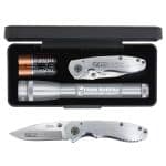 "AA" LED Mini Maglite® With Warhawk Pocket Knife - 3