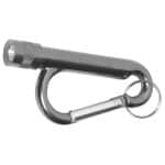 "Chiron Light" Metal Carabiner Flashlight w/Split Ring Attachment - 1