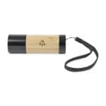 Mini LED Bamboo Flashlight - Black-Fresh Bamboo - 2