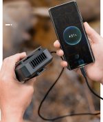 Rechargeable Bladeless Fan Mini Hanging Fan Neck Fan With Flashlight With Lanyard - 4