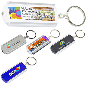 "Voyager FC" PhotoImage® Full-Color Imprint Slim Keyholder Keylight w/Bright White LED Light