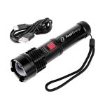 800 LM Metal Flashlight w/1500mAh Rechargeable Battery - 2