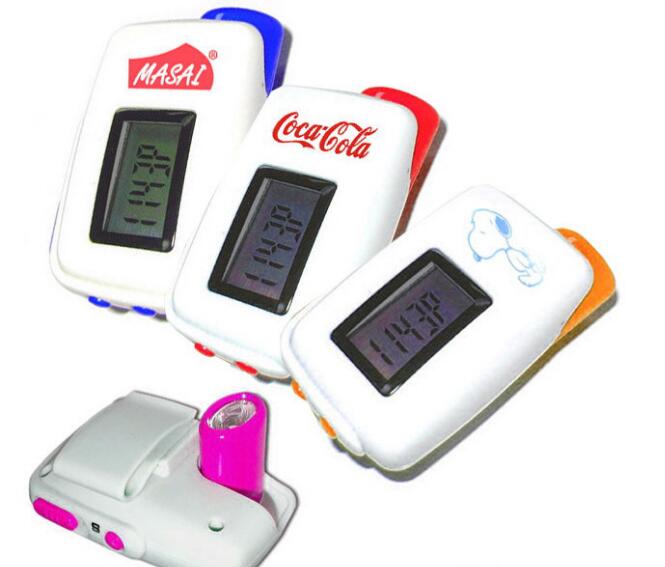 Portable-Pedometer-wLED-Flashlight-01513TL Portable Pedometer w/LED Flashlight