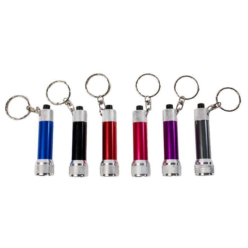 Anodized Aluminum 5 LED Flashlight Keychain - 5