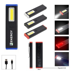 Rechargeable Slim Clip Cob Flashlight