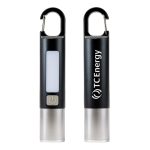 Cedar Creek® Summit Carabiner Clip Rechargeable LED Flashlight - Black