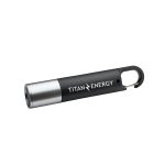 Cedar Creek® Summit Carabiner Clip Rechargeable LED Flashlight - Black - 3