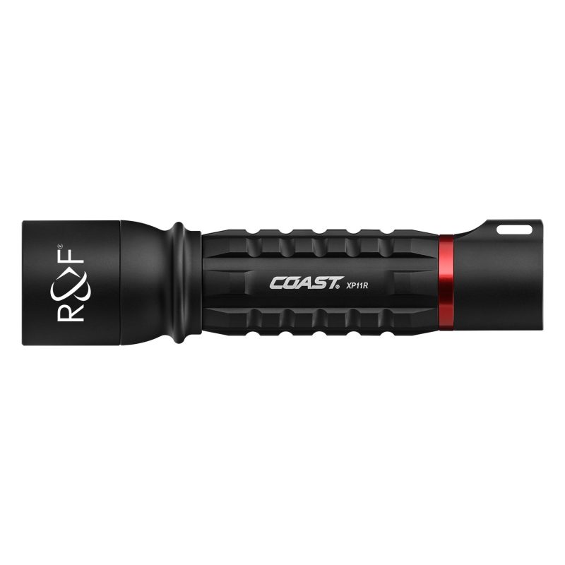 Dual Power Flashlight Custom Coast® XP11R Rechargeable-Dual Power LED Flashlight with Logo ...