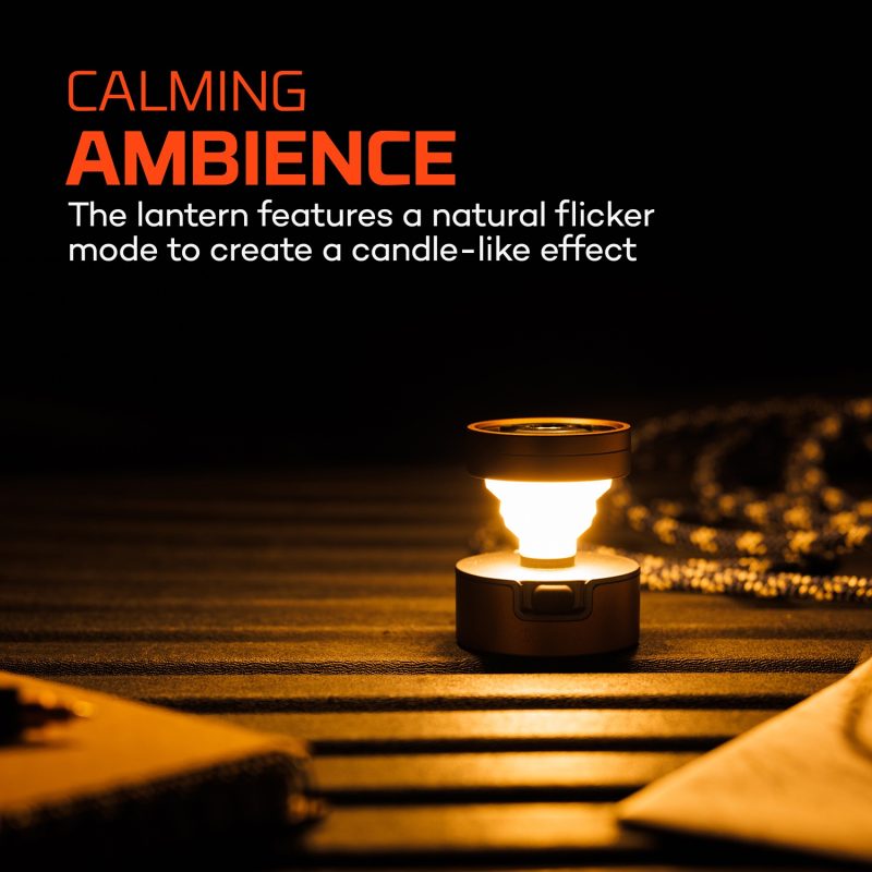 Nebo® Poppy Puck Pocket Lantern - Light Gray - 3