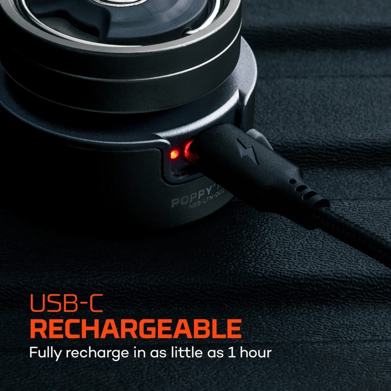 Nebo® Poppy Puck Pocket Lantern - Light Gray - 9