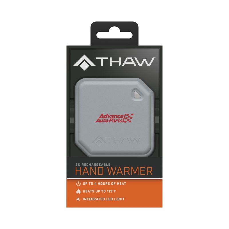 Thaw® Rechargeable 2K Hand Warmer & Flashlight - GRAY - 2