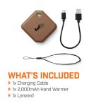 Thaw® Rechargeable 2K Hand Warmer & Flashlight - MOCHA - 6