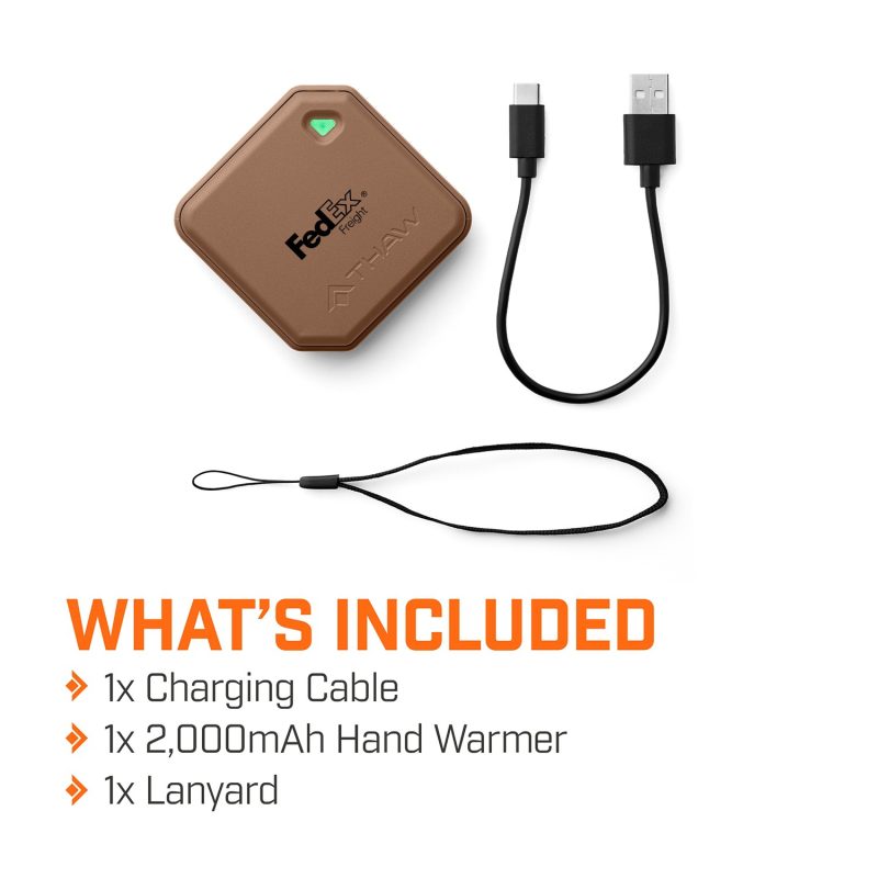 Thaw® Rechargeable 2K Hand Warmer & Flashlight - MOCHA - 6