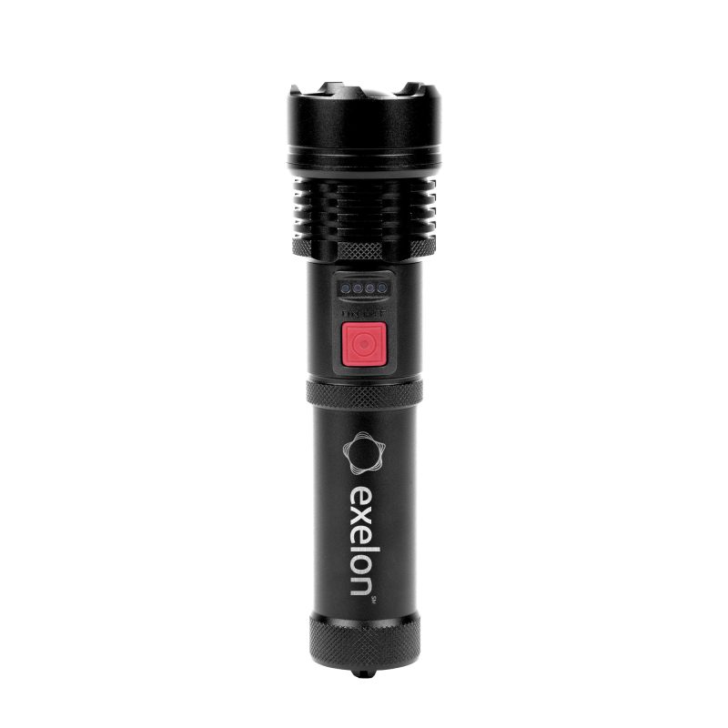 800LM Metal Flashlight w/1500mAh Rechargeable Battery - 3