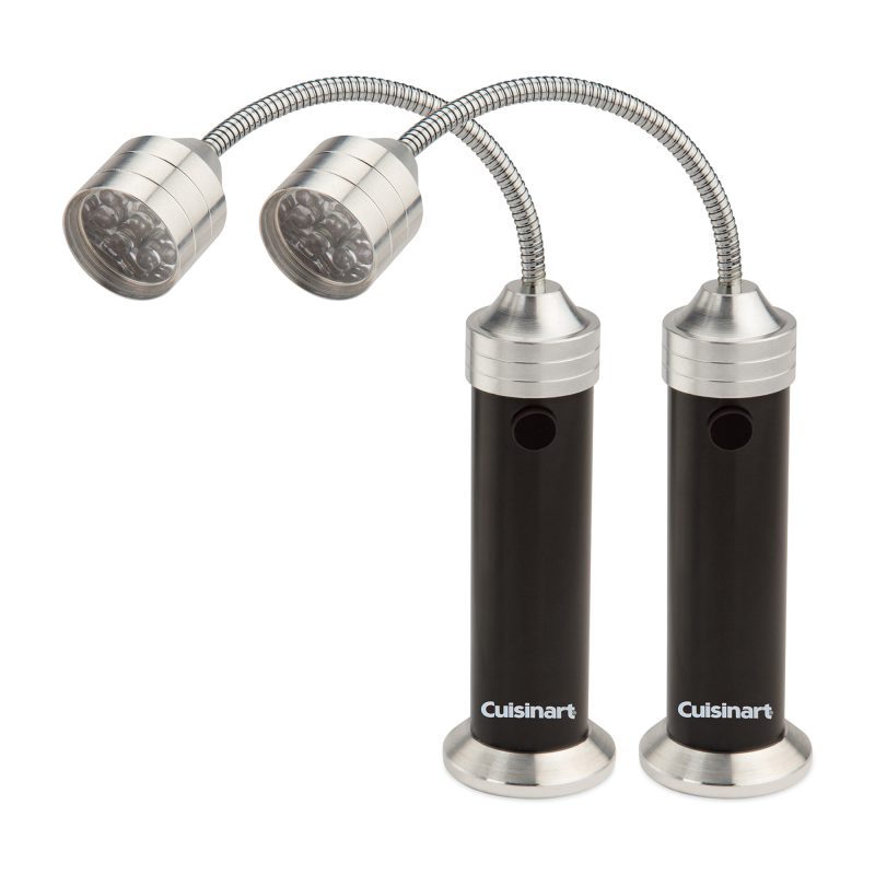 Cuisinart Outdoors 2-Piece Magnetic LED Grill Lights - Black - 3