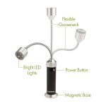 Cuisinart Outdoors 2-Piece Magnetic LED Grill Lights - Black - 5