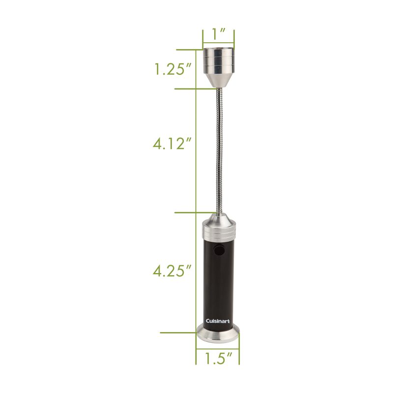 Cuisinart Outdoors 2-Piece Magnetic LED Grill Lights - Black - 6